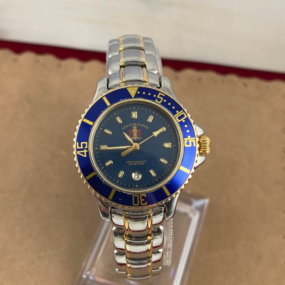 Giorgio of Beverly Hills Swiss Made Luxury Watch with Blue Dial